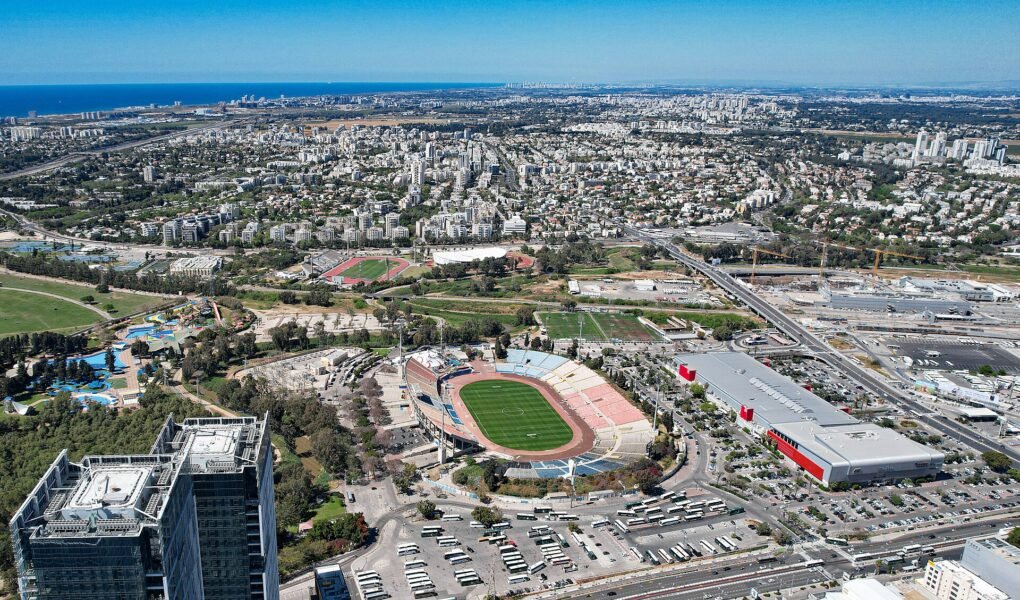 אצטדיון רמת גן במבט מהאוויר, 2022